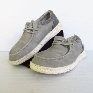 Hey Dude Polly Slip On Shoes Women's Size 6 Gray Loafers Casual Sneakers